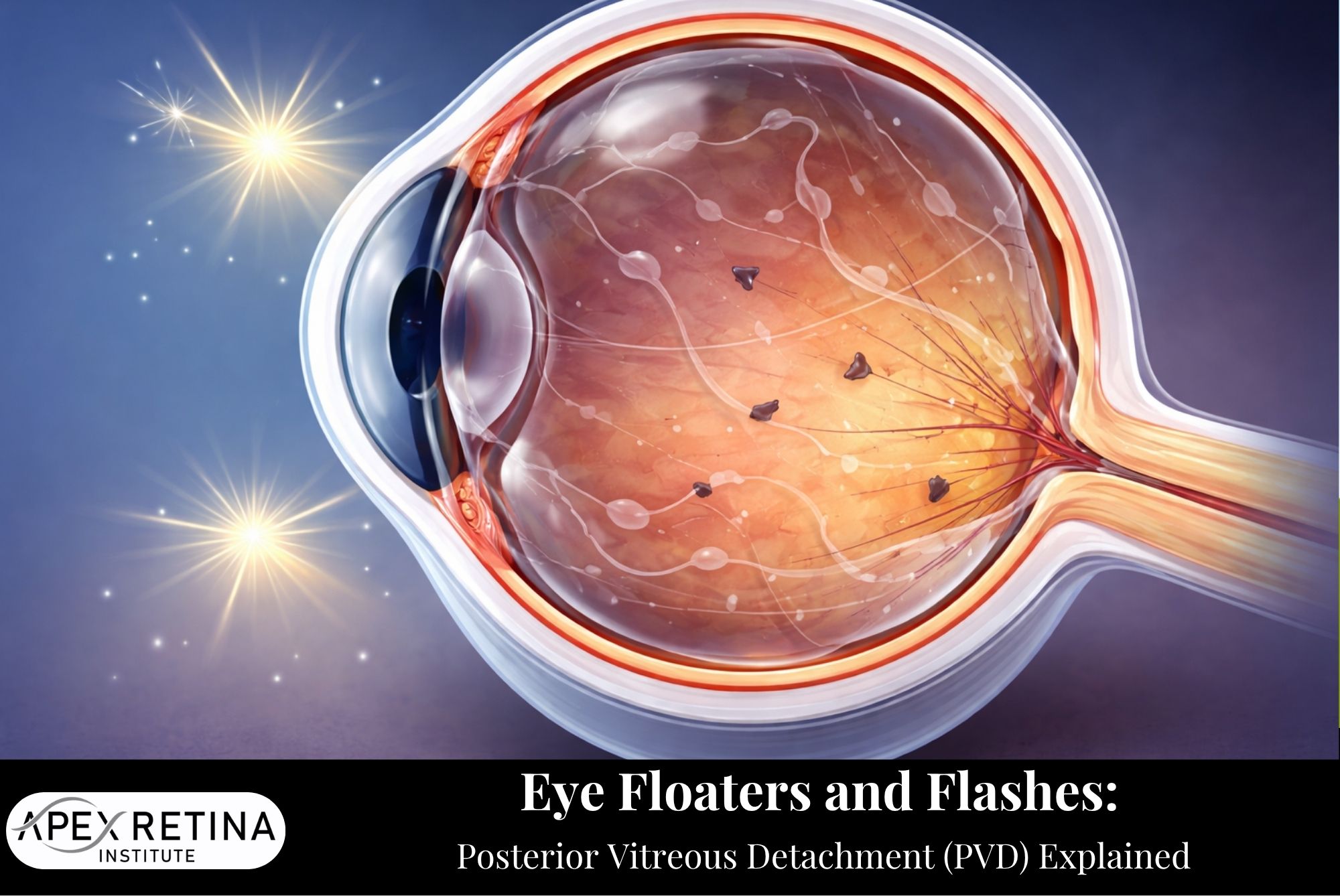 Eye Floaters and Flashes Posterior Vitreous Detachment (PVD) Explained